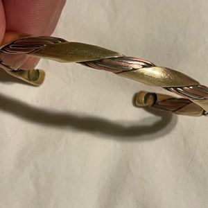 3 Toned Sergio Lub Cuff Bracelet signed